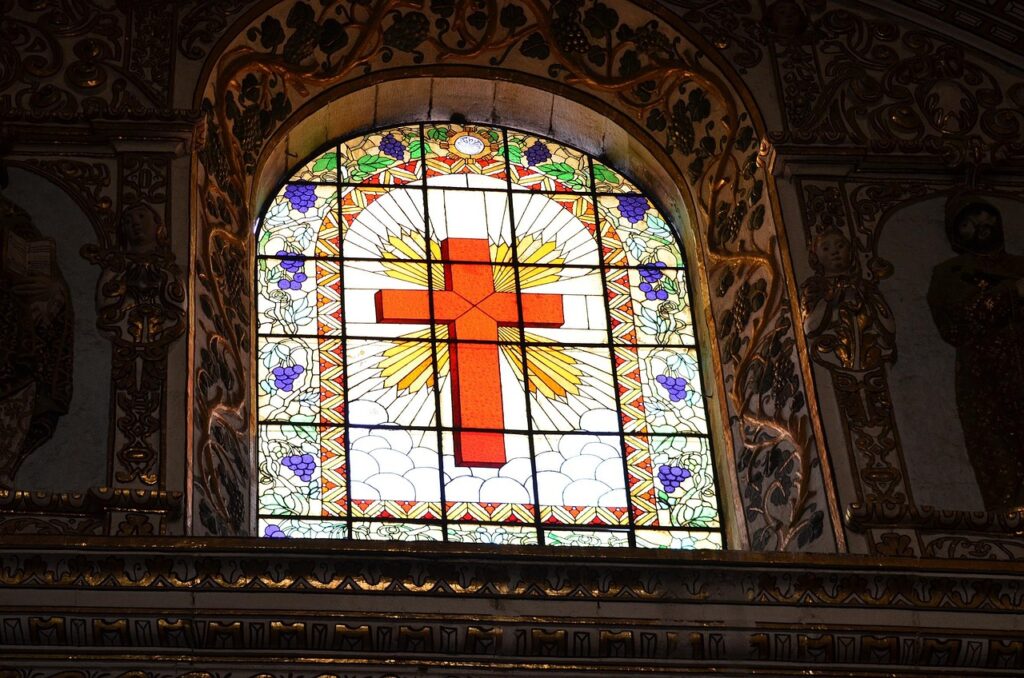 cross stained glass